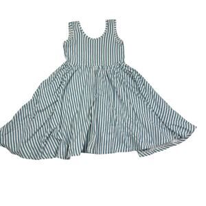 Alice + Ames Blue Pacific Stripe Tank Ballet Dress